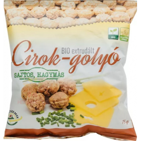 Obrázek pro Agroszemek Bio Bezlepkové Cirokové křupky sýr-cibule (75g)