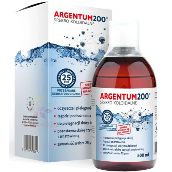 Obrázek pro Argentum200 Koloidní stříbro 25ppm (500ml)