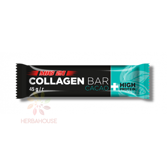 Obrázek pro MIG 21 Collagen-Protein Bar Bílkovinná, kolagenová tyčinka - kakao (45g)