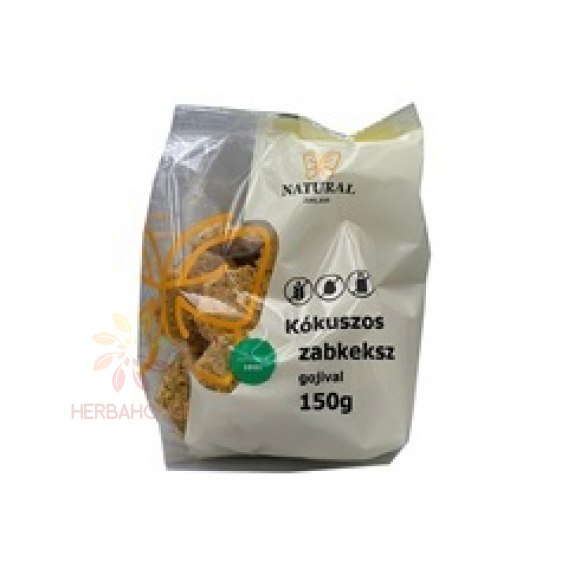 Obrázek pro Natural Bezlepkové kokosové ovesné sušenky s goji (150g)