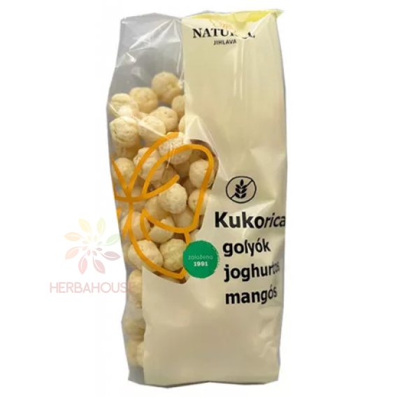 Obrázek pro Natural Bezlepkové kukuřičné křupky - jogurt a mango (140g)