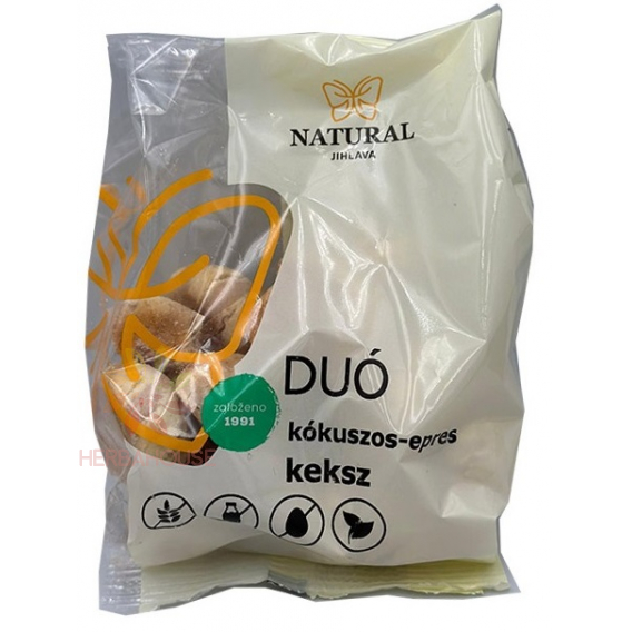 Obrázek pro Natural DUO Bezlepkové kokosovo-jahodové sušenky (150g)