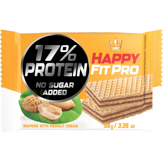 Obrázek pro Flis Happy Fit Pro oplatky s arašídovou náplní bez cukru (95g)