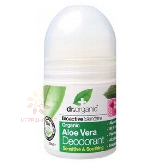Obrázek pro Dr.Organic Přírodní deodorant s Aloe Vera bez hliníkových solí a alkoholu (50ml)