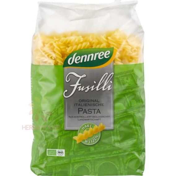 Obrázek pro Dennree Bio durum těstoviny - fusilli (500g)