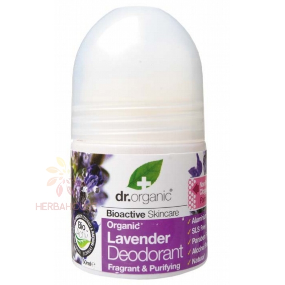 Obrázek pro Dr.Organic Přírodní deodorant s levandulí bez hliníkových solí a alkoholu (50ml)