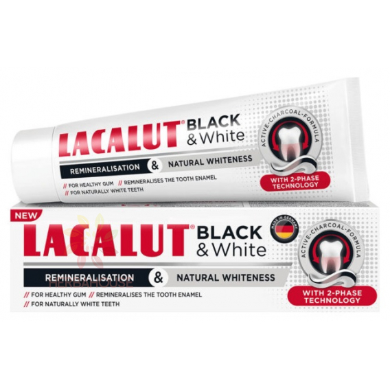 Obrázek pro Lacalut Black & White zubní pasta (75ml)