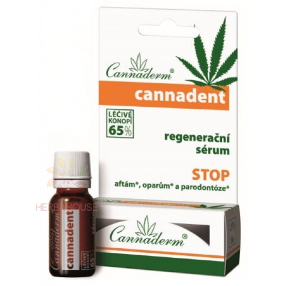 Obrázek pro Cannaderm Cannadent regenerační sérum při výskytu aftů a oparů (5ml)