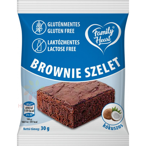 Obrázek pro Family Heart Bezlepkový a bezlaktózový Brownie kakaový s kokosovou příchutí (30g)