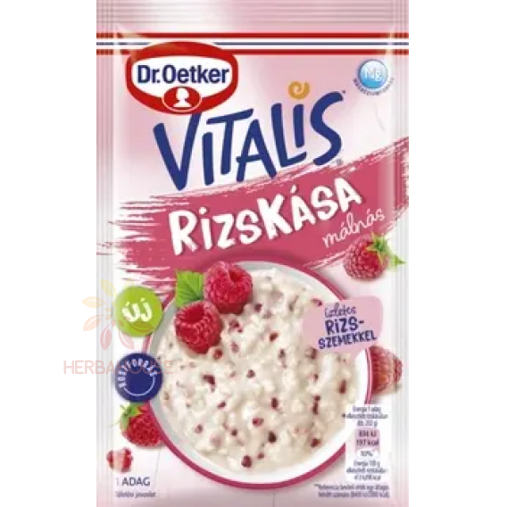 Obrázek pro Dr.Oetker Vitalis Rýžová kaše malinová (52g)