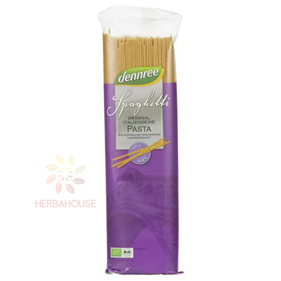 Obrázek pro Dennree Bio durum celozrnné těstoviny - spaghetti (500g)