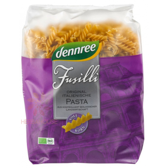 Obrázek pro Dennree Bio durum celozrnné těstoviny - fusilli (500g)