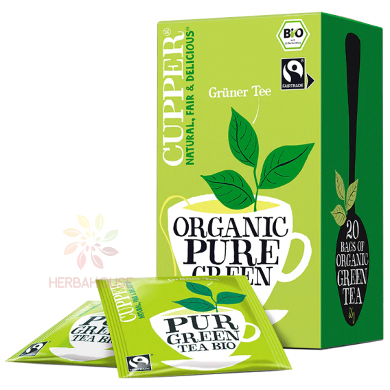 Obrázek pro Cupper® Pure Green Bio zelený čaj porcovaný (20ks)