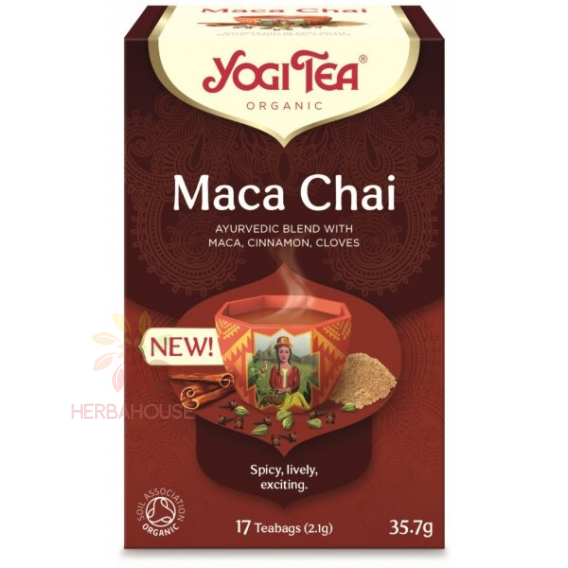 Obrázek pro Yogi Tea® Bio Ajurvédský čaj Maca Chai (17ks)