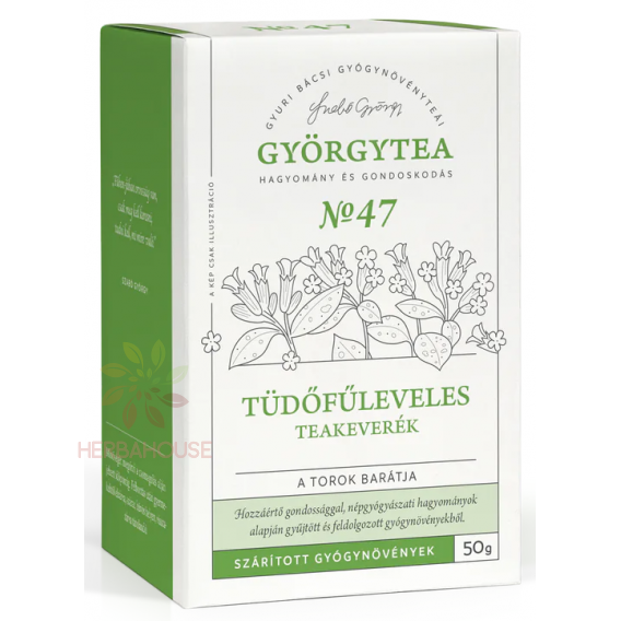 Obrázek pro Györgytea No47 Čajová směs z listů plicníku lékařského - kamarád hrdla (50g)