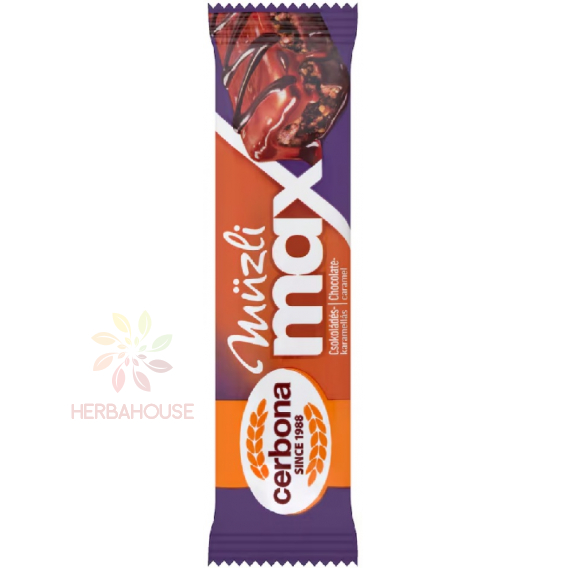 Obrázek pro Cerbona Müzli Max Müsli tyčinka s čokoládovo-karamelovou příchutí (30g)