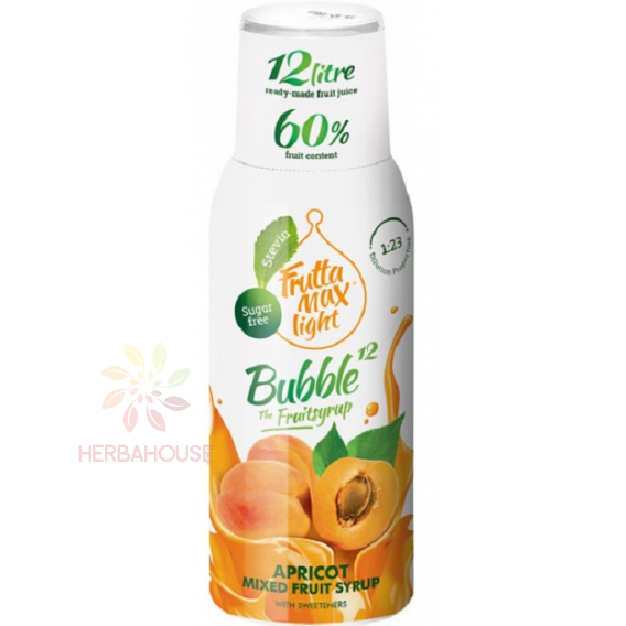 Obrázek pro Fruttamax Light sirup se sladidlem meruňka (500ml)