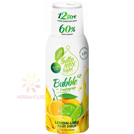 Obrázek pro Fruttamax Light sirup se sladidlem citron a limetka (500ml)