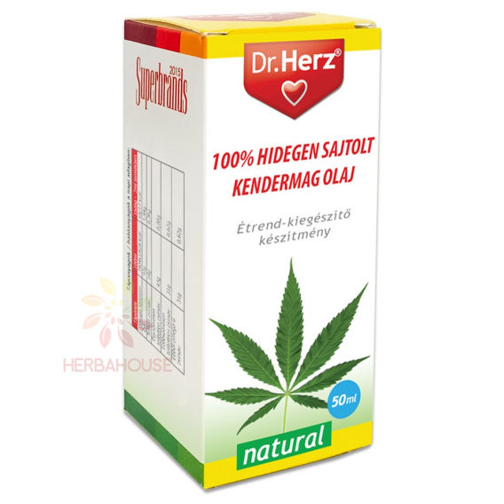 Obrázek pro Dr.Herz Konopný olej lisovaný za studena (50ml)