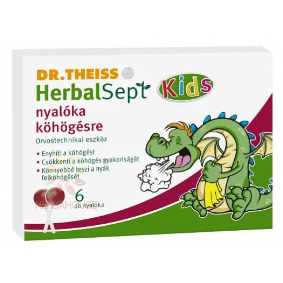 Obrázek pro Dr.Theiss HerbalSept Kids lízátka na kašel (6ks)