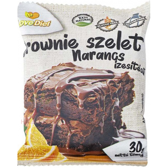 Obrázek pro LoveDiet Bezlepkový Brownie kakaový s pomerančovou příchutí (30g)