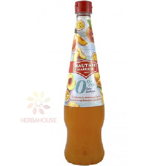 Obrázek pro Mautner Markhof Sirup s příchutí broskev a maracuja se sladidly (700ml)