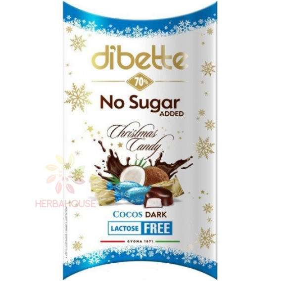 Obrázek pro Dibette Salonky máčené v hořké čokoládě plněné kokosovým krémem se sladidlem (220g)