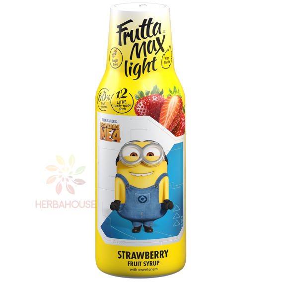 Obrázek pro Fruttamax Minions Light sirup se sladidlem jahoda (500ml)