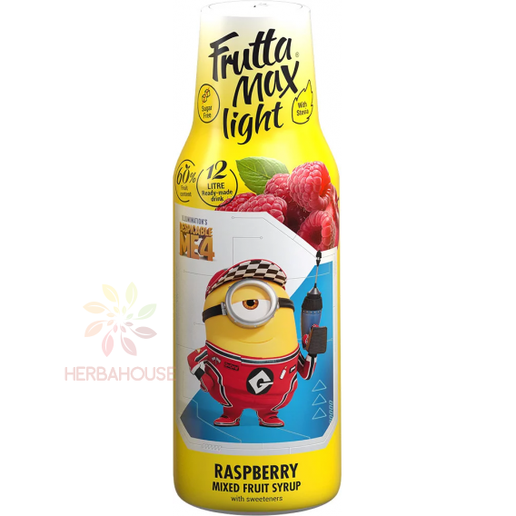 Obrázek pro Fruttamax Minions Light sirup se sladidlem malina (500ml)