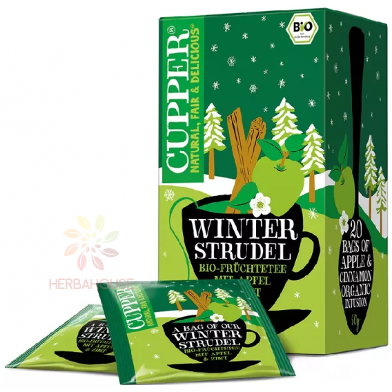 Obrázek pro Cupper® Winter Strudel Bio ovocný čaj porcovaný Jablečný štrúdl (20ks)