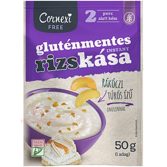 Obrázek pro Cornexi Rýžová kaše s inulinem s příchutí Rákócziho tvarohový koláč (50g)