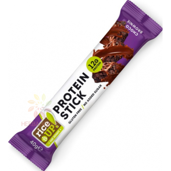 Obrázek pro Rice Up Protein Stick Bezlepková tyčinka s příchutí brownie v mléčné čokoládě (40g)