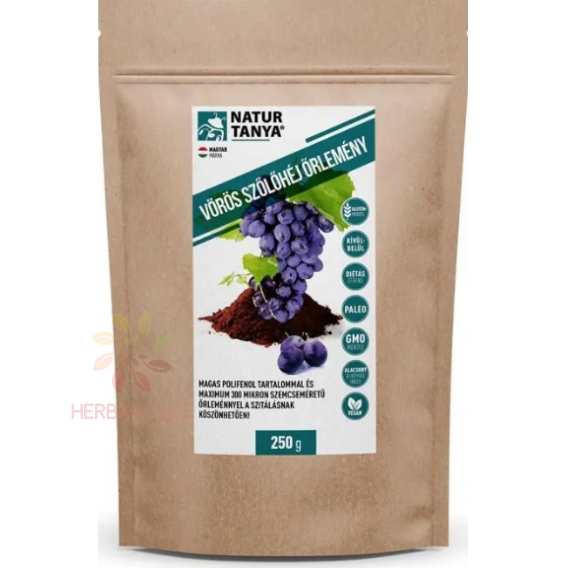 Obrázek pro Natur Tanya Výměl slupky z červených hroznů s vysokým obsahem polyfenolů (250g)