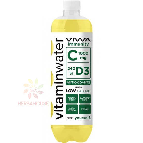 Obrázek pro Viwa Vitaminwater Immunity nesycený nápoj s citrónovou příchutí (600ml)