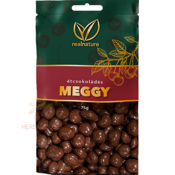 Obrázek pro Real Nature Sušené višně v tmavé čokoládě (75g)