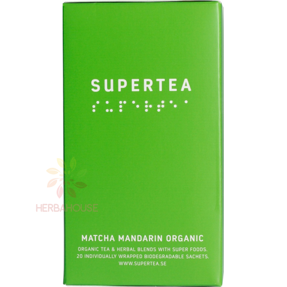 Obrázek pro Teministeriet Supertea Bio Zelený čaj Matcha mandarin (20ks)