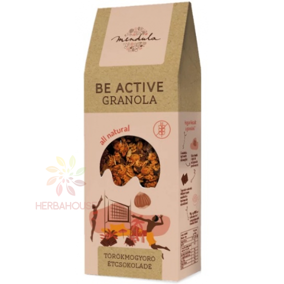 Obrázek pro Mendula Be Active Bezlepková granola - lískový ořech, hořká čokoláda (300g)