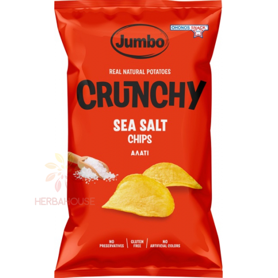 Obrázek pro Ohonos Jumbo Crunchy Bezlepkové bramborové chipsy s mořskou solí (50g)