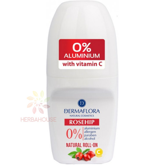 Obrázek pro Dermaflora Roseship Roll-on Kuličkový deodorant s olejem z plodů šípku a vitamínem C (50ml)
