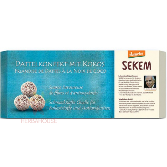 Obrázek pro Demeter Sekem Bio Datlové kuličky s kokosem (120g)