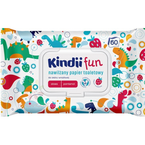Obrázek pro Kindii Fun Vlhčený toaletní papír pro děti (60ks)