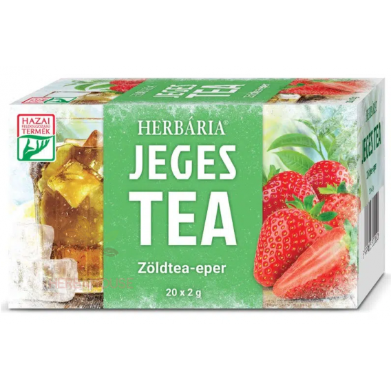 Obrázek pro Herbária Ledový čaj zelený čaj a jahoda (20ks)