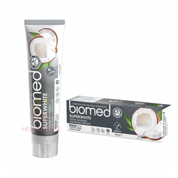 Obrázek pro Biomed Superwhite Bio přírodní bělící zubní pasta (100g)