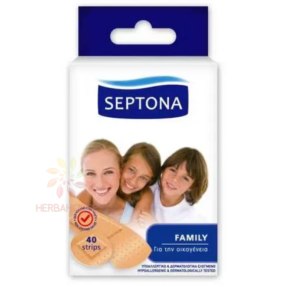 Obrázek pro Septona Family Strips náplasti na drobná poranění (40ks)