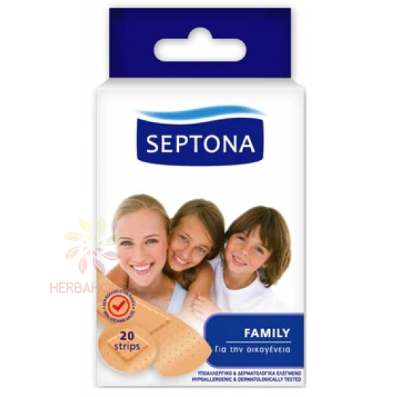 Obrázek pro Septona Family Strips náplasti na drobná poranění (20ks)