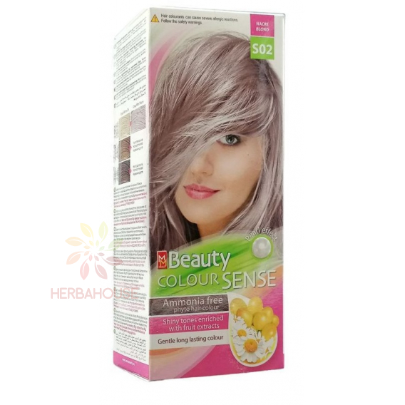 Obrázek pro MM Beauty Colour Sense permanentní barva na vlasy S02 - perleťový blond (125ml)