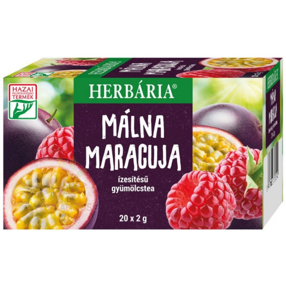 Obrázek pro Herbária Ovocný čaj s příchutí malina a maracuja porcovaný (20ks)