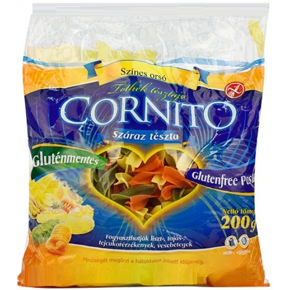 Obrázek pro Cornito Bezlepkové barevné těstoviny vřetena (200g)