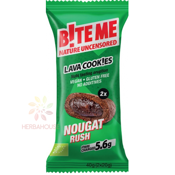 Obrázek pro B!te Me Bio Lávové sušenky plněné krémovou nugátovou náplní (40g)