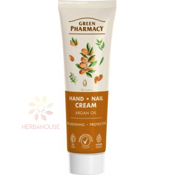 Obrázek pro Green Pharmacy Krém na ruce a nehty s arganovým olejem a vitamíny (100ml)